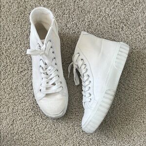 Steve Madden White High-Top Sneakers
